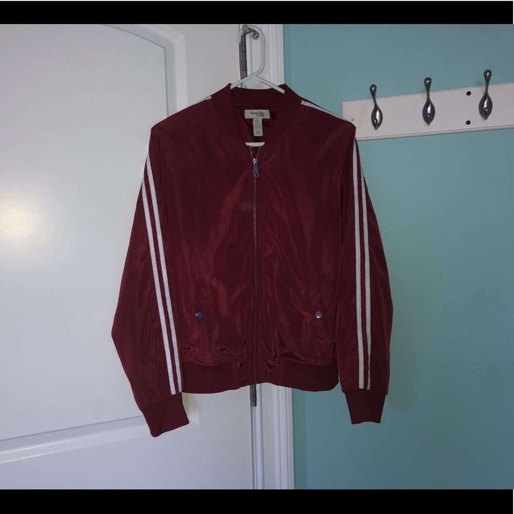 maroon jacket